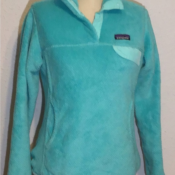 Patagonia teal pullover fleece jacket size small - Picture 8 of 11